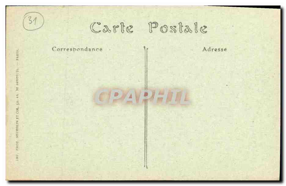 CPA Toulouse Rue Alsace Lorraine Le Musee — Verso