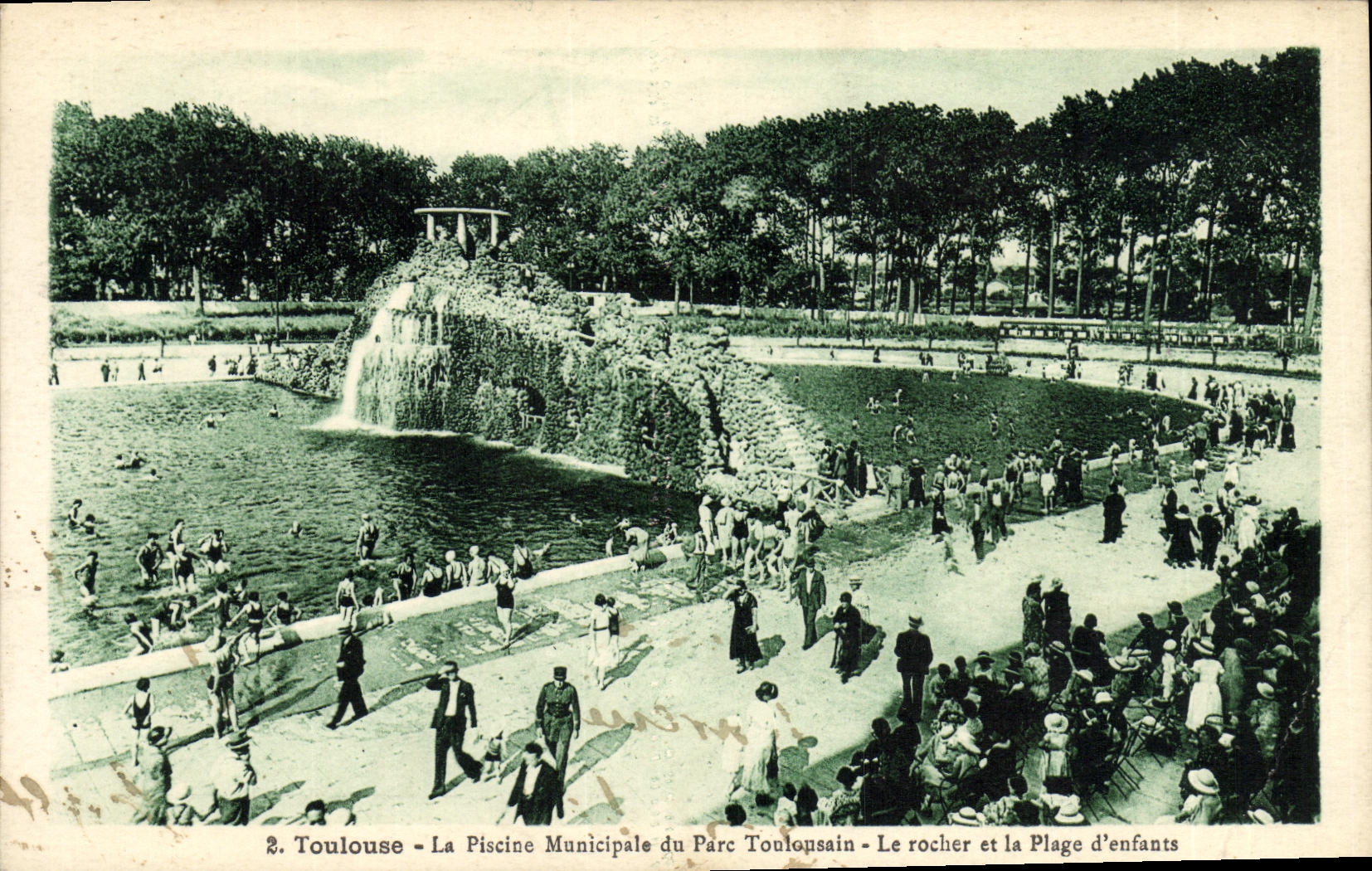 CPA Toulouse La Piscine Municipale du Parc toulousain Le rocher et la plage des enfants