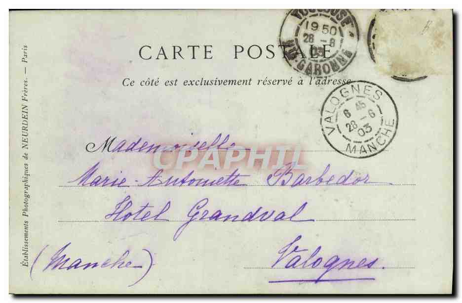 CPA Toulouse Musee Le cloitre  — Verso