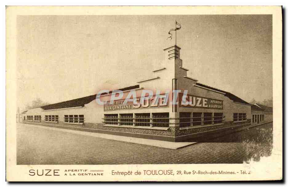 CPA Toulouse Entreport Suze Aperitif Vignette Tuberculose au dos 