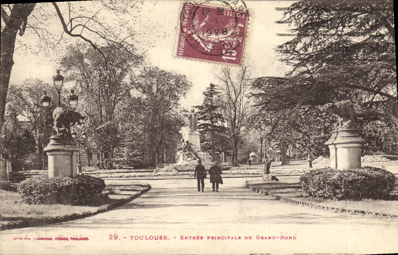 CPA Toulouse Entree Principale Du Grand rond