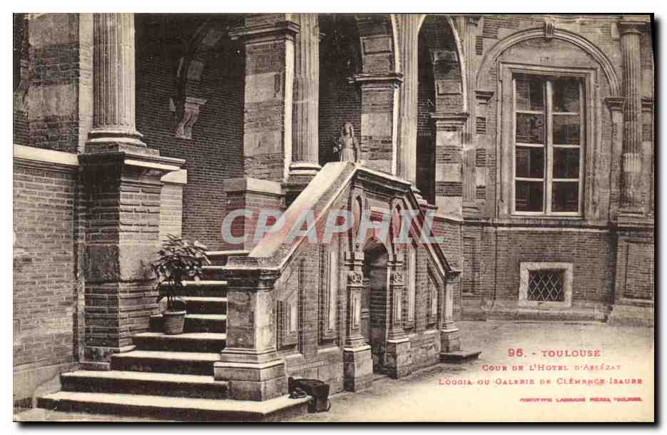 CPA Toulouse Cour De L Hotel d Assezat Loggia et galerie de Clemence Isaure 