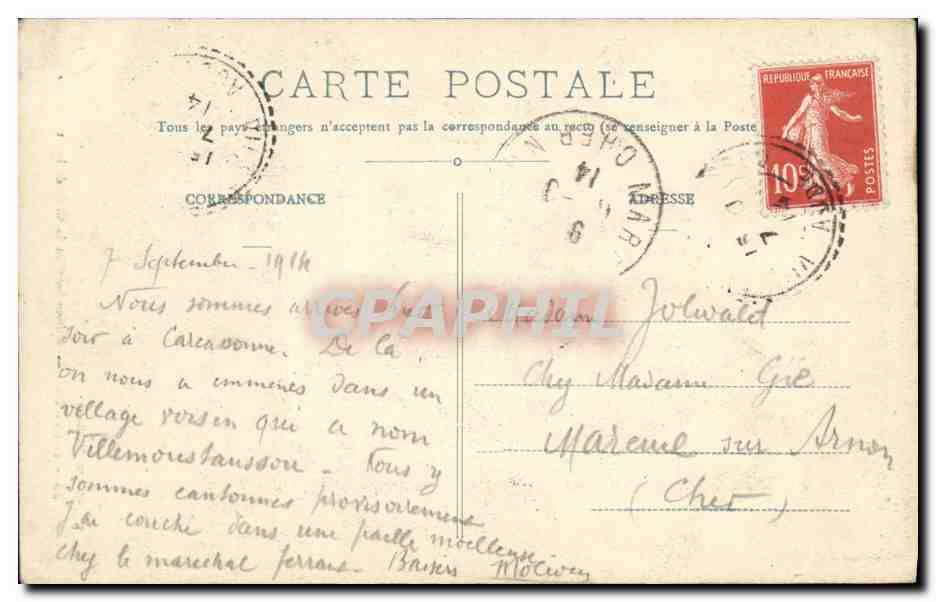 Toulouse — Maître-autel de la Cathédrale Saint-Étienne — J. L. B. édit. n°78 — Verso