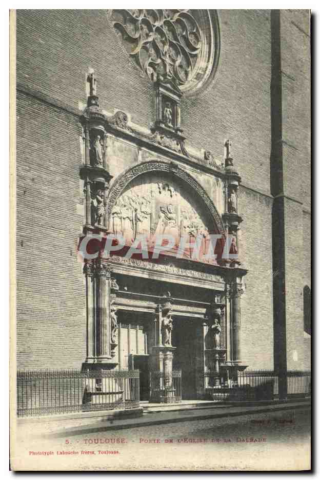 CPA Toulouse Porte de l eglise de la Dalbade