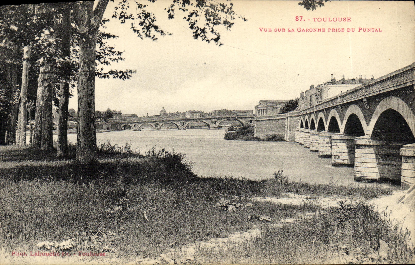 CPA Toulouse Vue Sur La Garonne Prise Du Puntal
