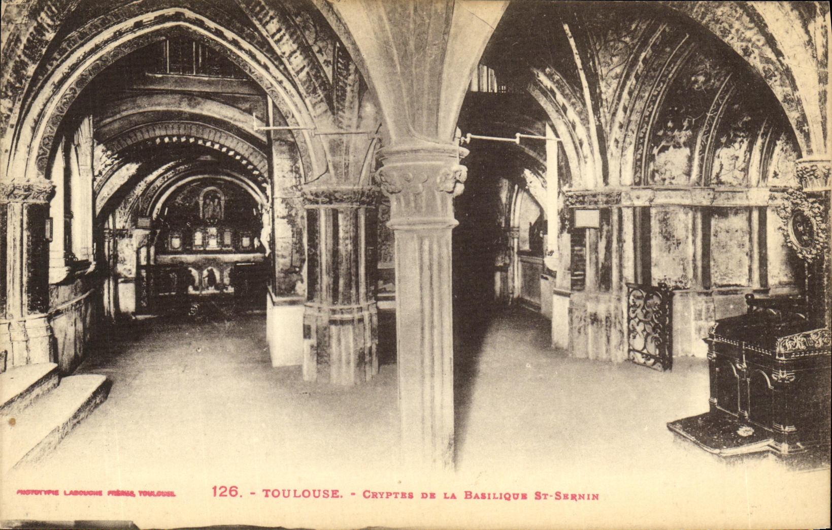 CPA Toulouse Crypte de la basilique St Sernin