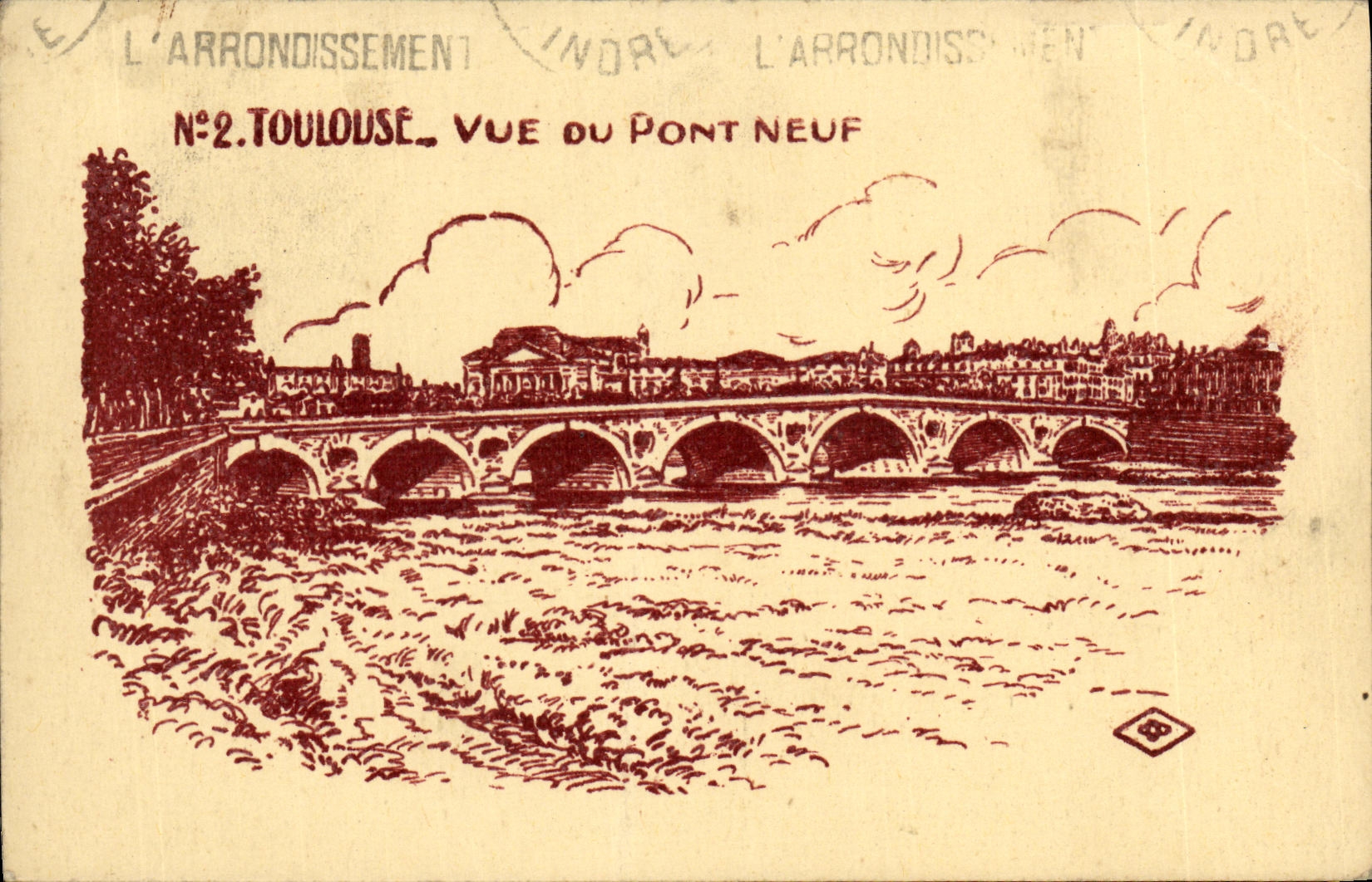 CPA Toulouse vue Du Pont Neuf