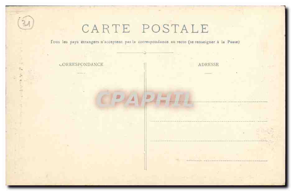 Toulouse — Das Capitole — Innenansicht der Salle des Illustres — J. Lougè Béchel, Verlag Toulouse — Rückseite