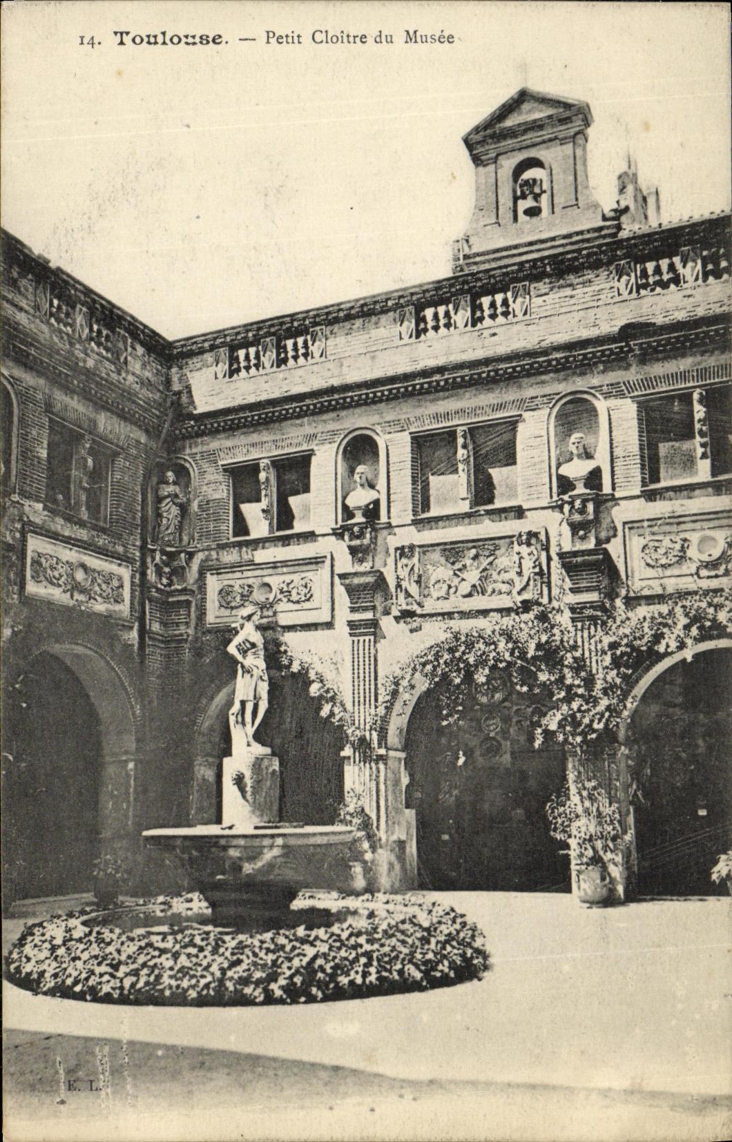 Toulouse — Petit Cloître du Musée — E. L. (éditeur) - Anverso