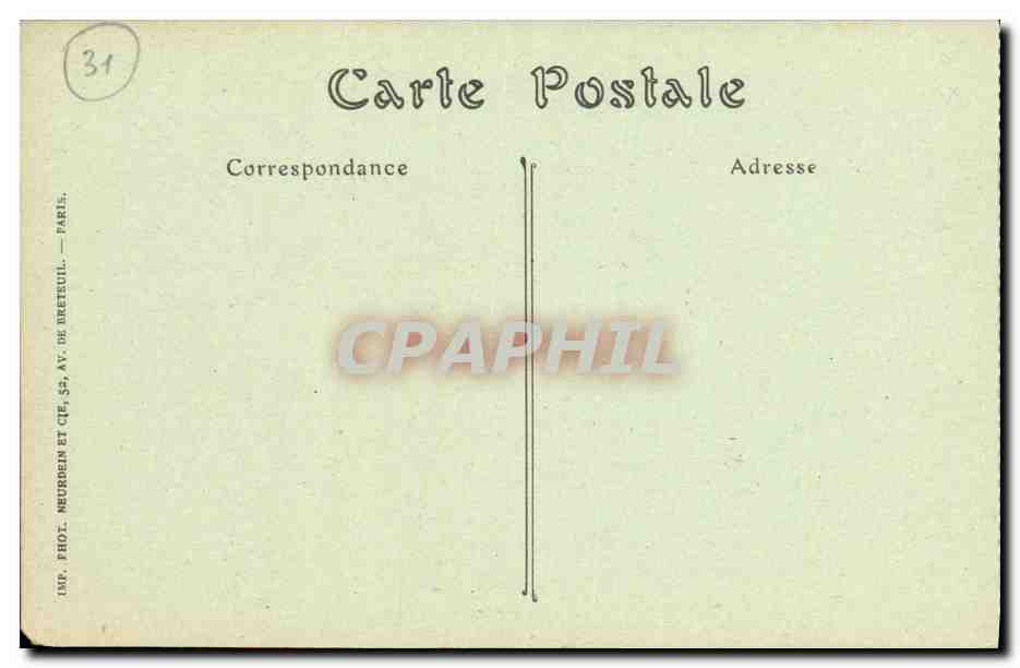CPA Toulouse Le Pont Saint Pierre — Verso