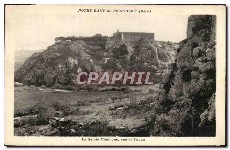 Notre-Dame de Rochefort (Gard) — La Sainte Montagne, vue de l'ouest — éditeur non visible