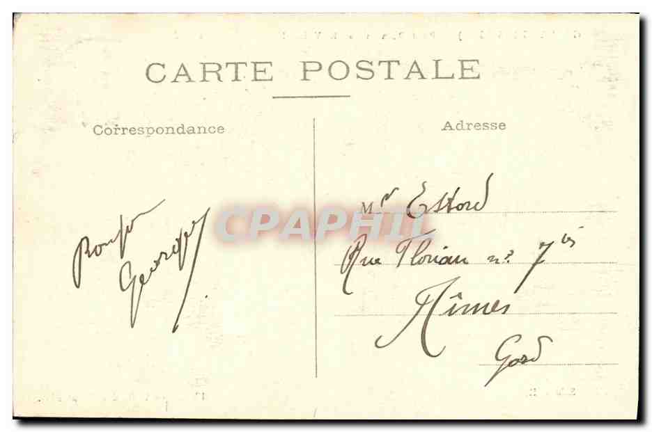 Gallargues (Gard) — Pont Romain sur le Vidourle — Edit. Salotti, Phototypie A. Baudoin, Montpellier — Verso