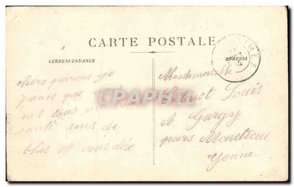 CPA Villeneuve les AvignonLe beffroi et l eglise  — Rückseite