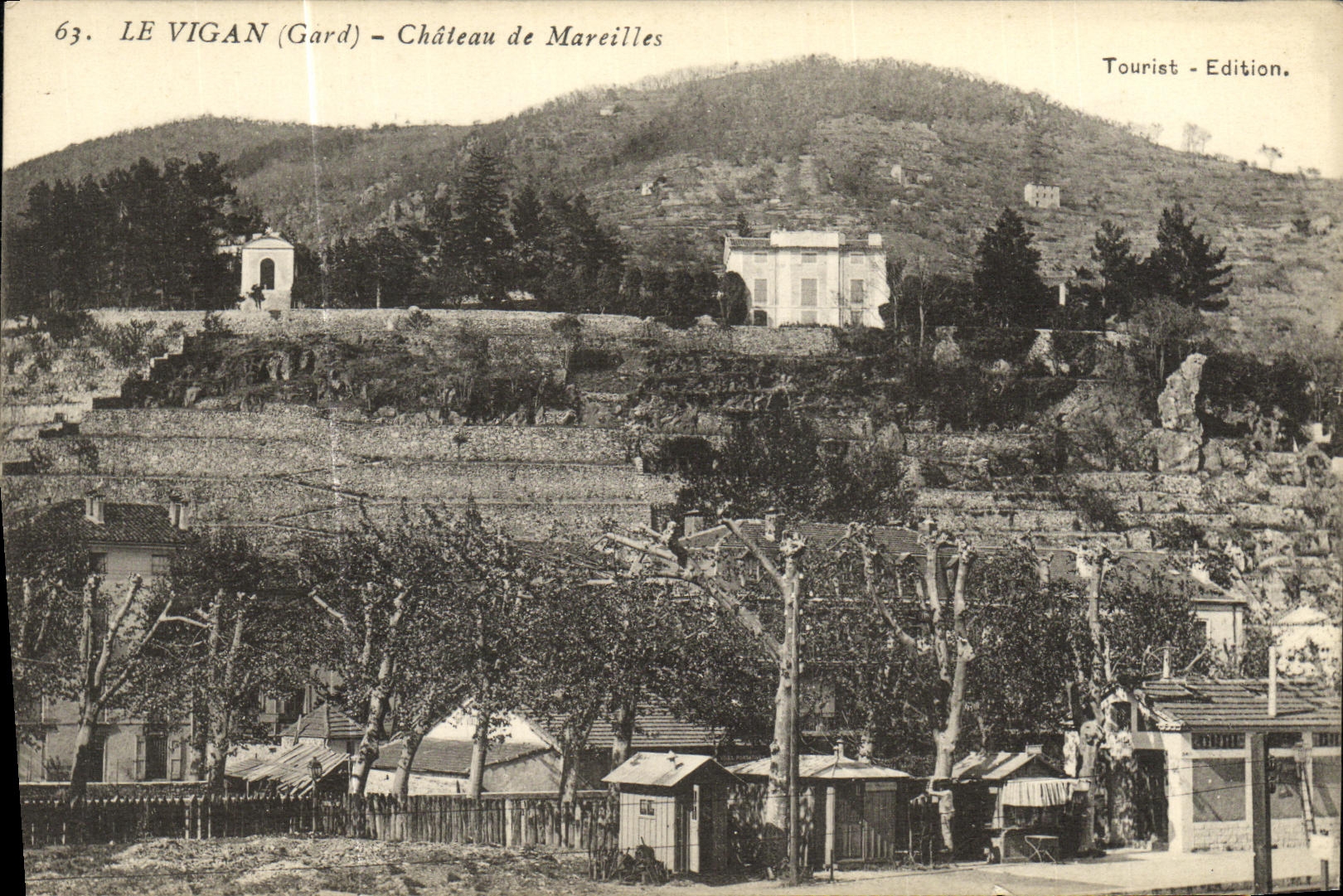 CPA Environs Du Vigan Chateau de Mareilles