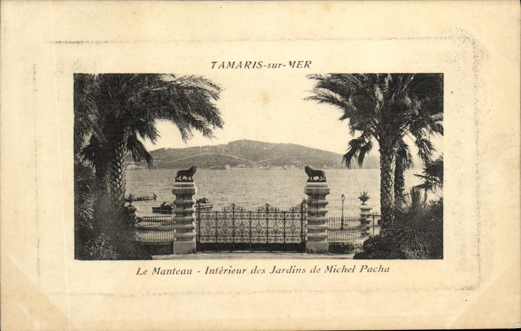 CPA Tamaris Sur Mer Le manteau Interieur des jardins de Michel Pacha Lions