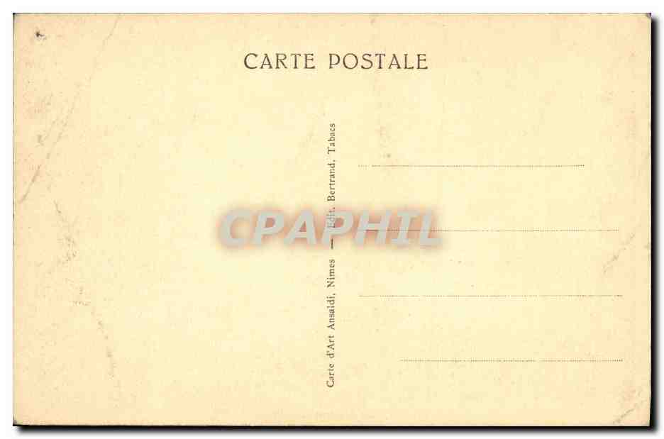 CPA Nimes La Rome Francaise La maison carree — Verso