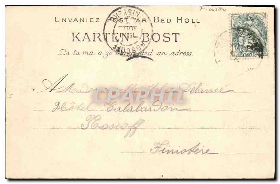 CPA Saint Thegonnec L ossuaire et le calvaire — Rückseite