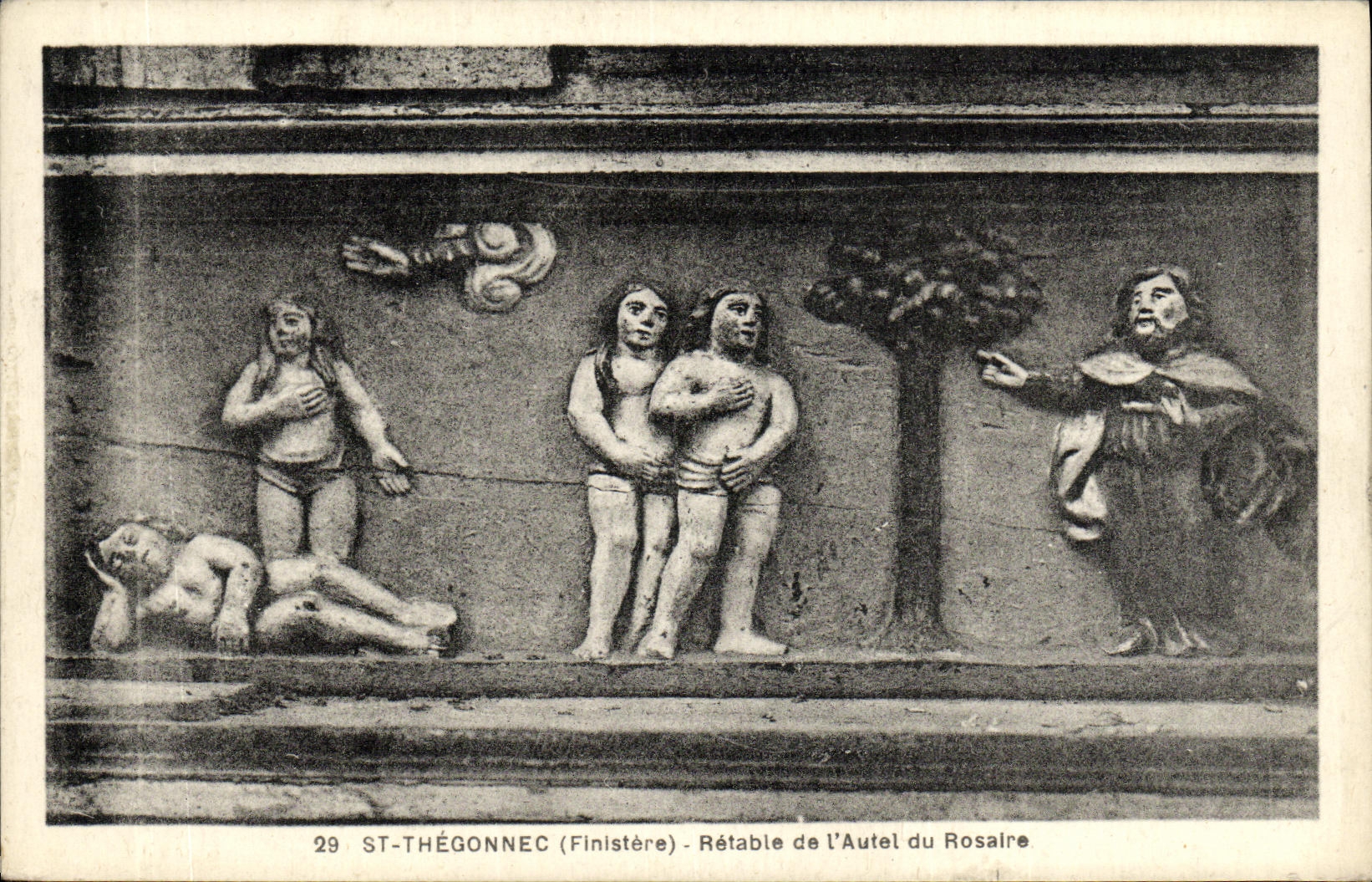 CPA Saint Thegonnec Retable de L Autel du Rosaire