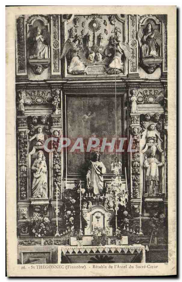St-Thégonnec (Finistère) — Rétable de l'Autel du Sacré-Cœur — n°26