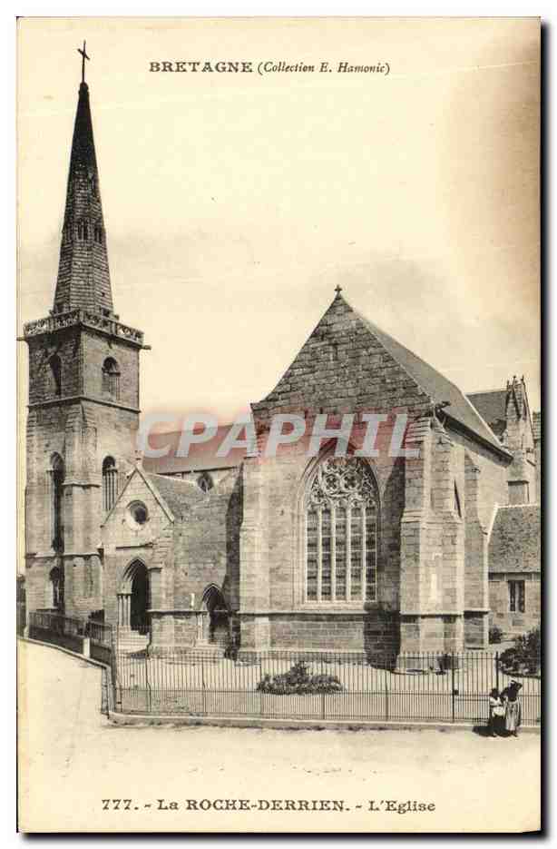 CPA Bretagne La Roche Derrien L eglise 