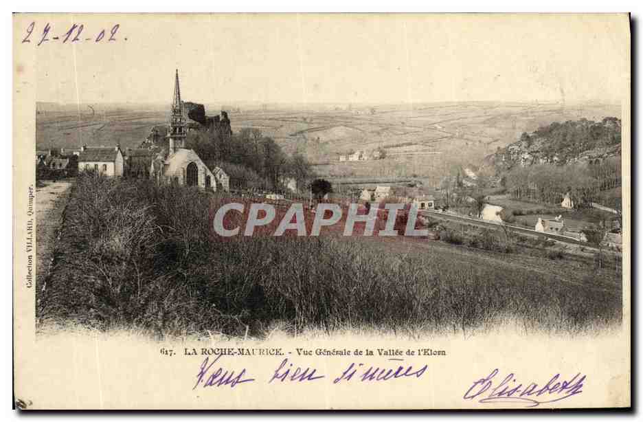 CPA La Roche Maurice Vue generale de la vallee de lElorn 