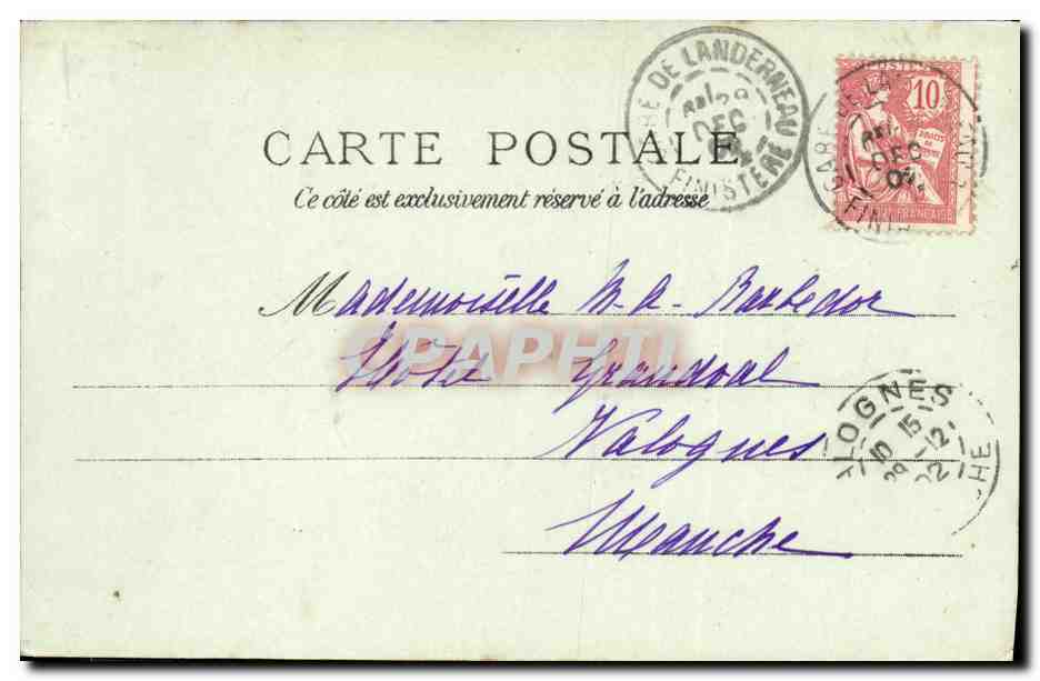 CPA La Roche Maurice Vue generale de la vallee de lElorn  — Rückseite