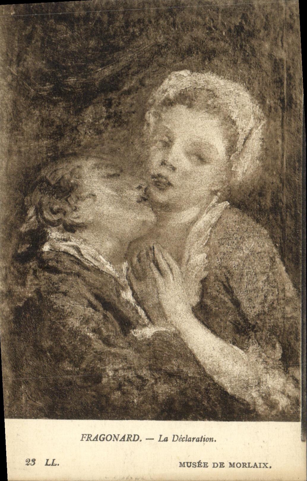 CPA Fragonard La Declaration Musee de Morlaix