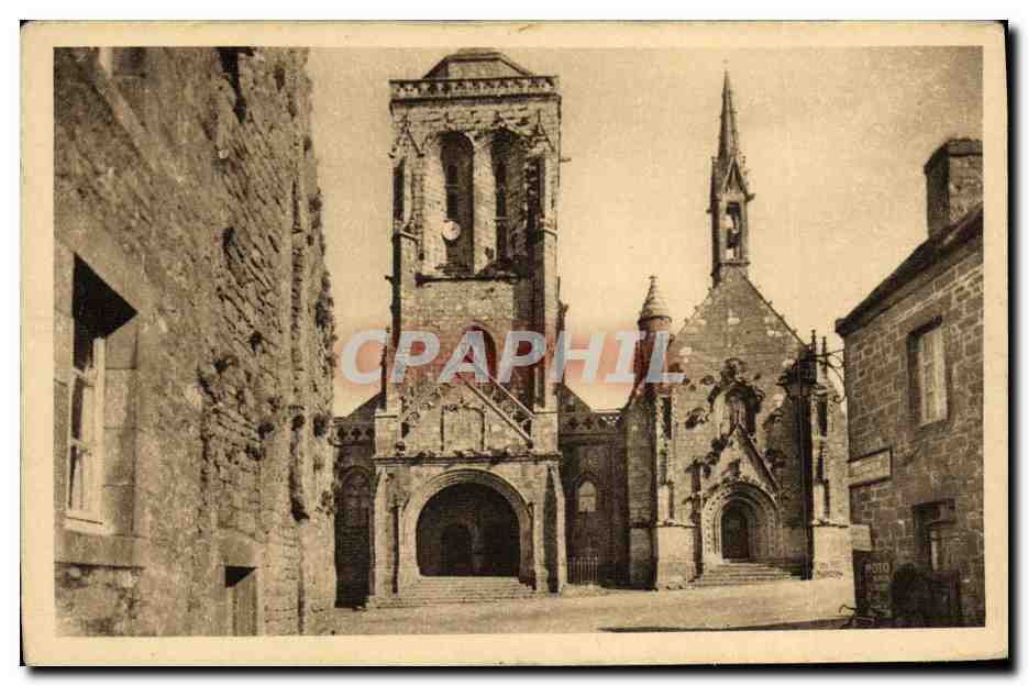 CPA Locronan L Eglise et la Chapelle du Penity