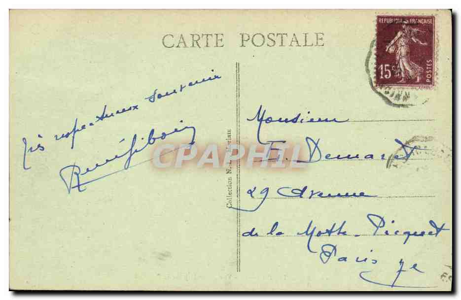 CPA Roscoff Vue generale prise de Perharidy — Rückseite