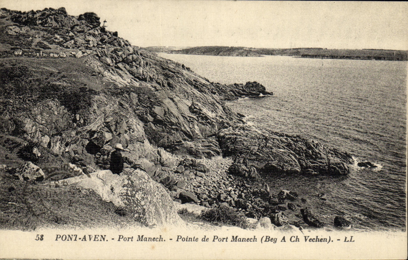 CPA Pont Aven Port Manech Pointe de Port Manech