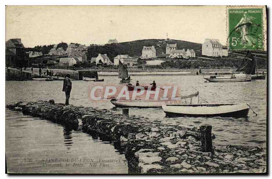 CPA Saint Pol de Leon Pempoul la jetee