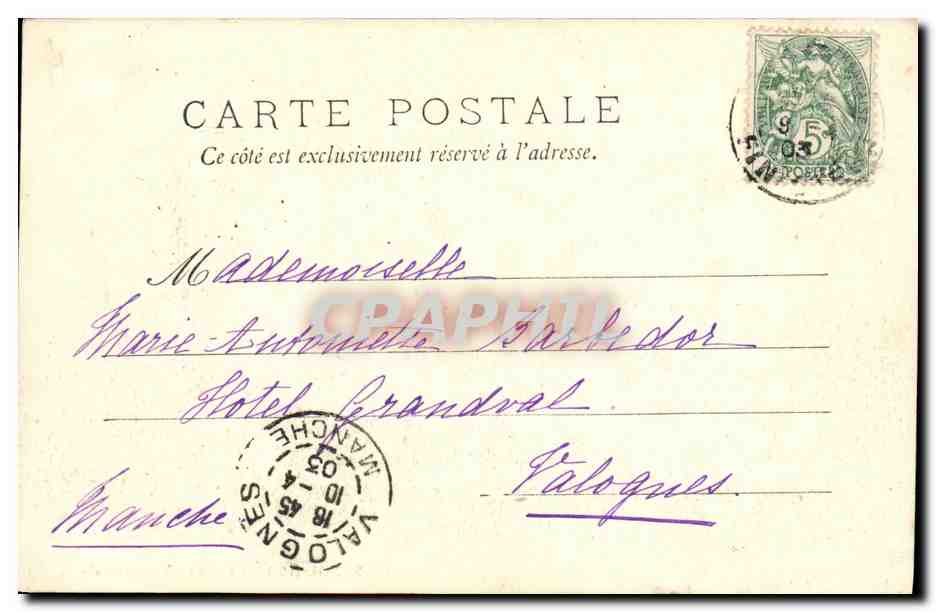 CPA St Pol de Leon Vue generale — Rückseite