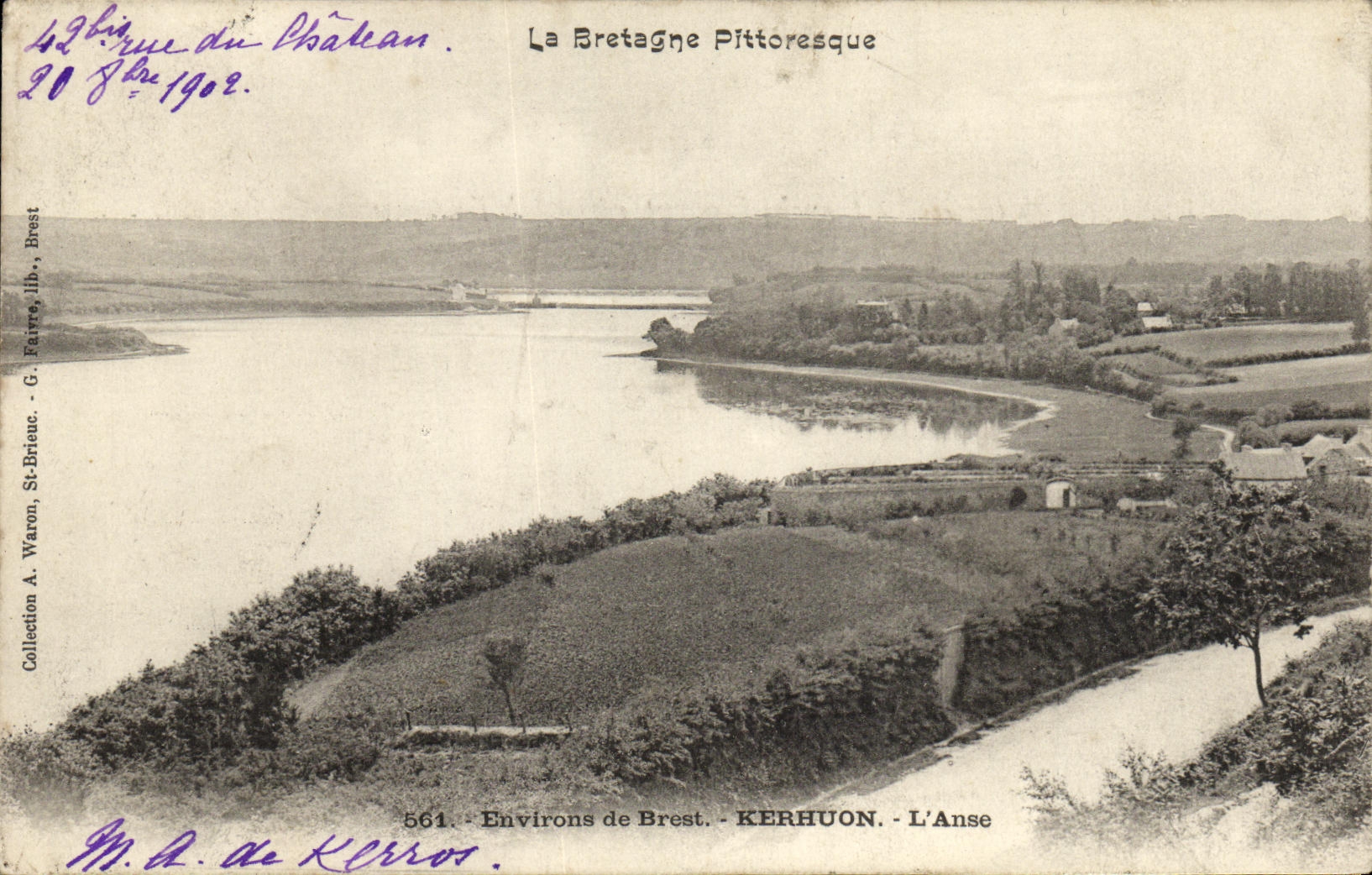 CPA Environs de Brest Kerhuon L Anse