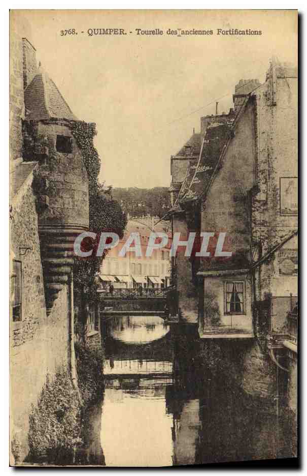 CPA Quimper Tourelle des anciennes Fortifications