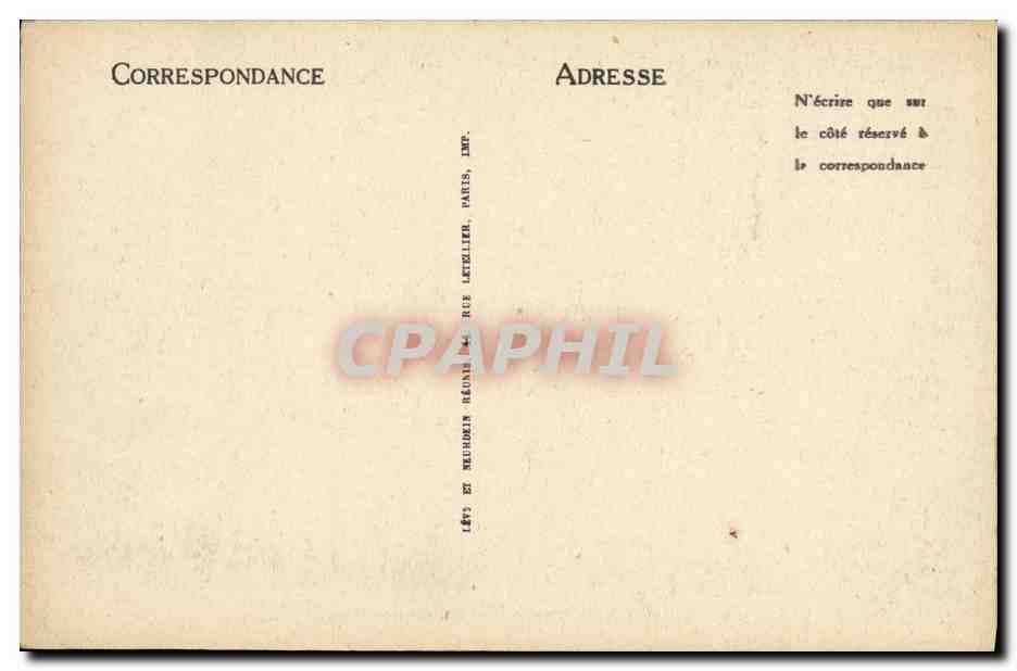 CPA Quimper Vue prise du Mont Frugy — Rückseite