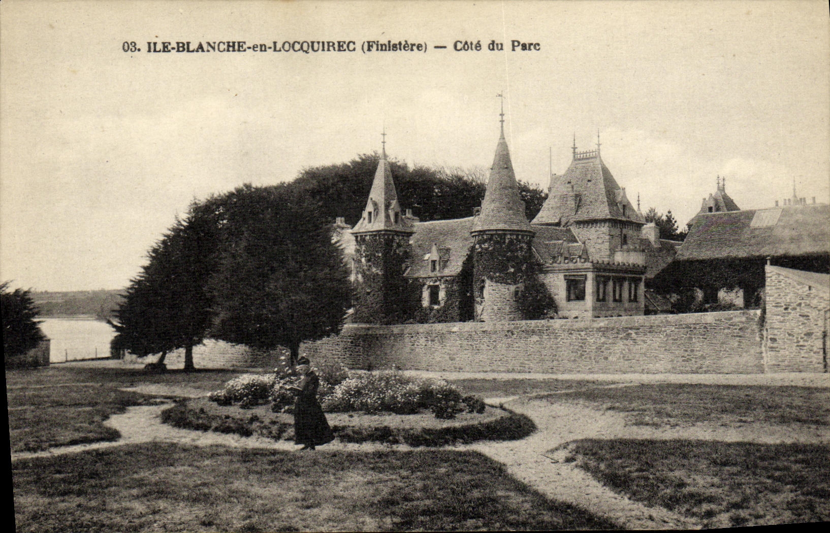 CPA Ile Blanche en Locquirec Cote du Parc