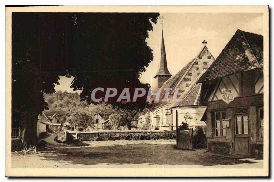 Grosley-sur-Risle (Eure) — La Place du Village — près de la Maison des Comédiens Combattants — Éditions d'Art Yvon, Paris 14
