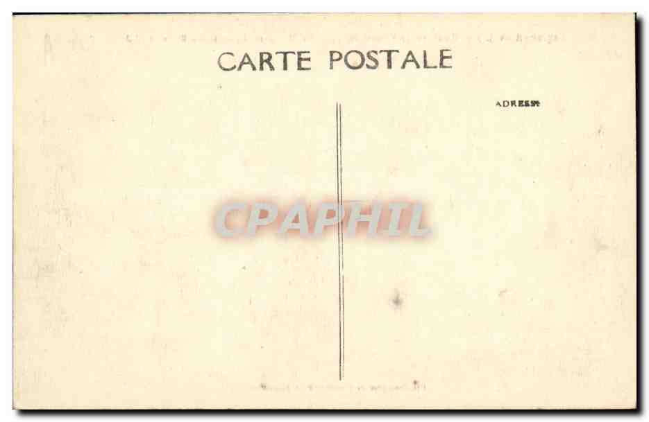 Château de Chantemesle — La Terrasse du côté du Parc et le Jardin Français — Sté Française de Phototypie, Châteaudun — Achterkant