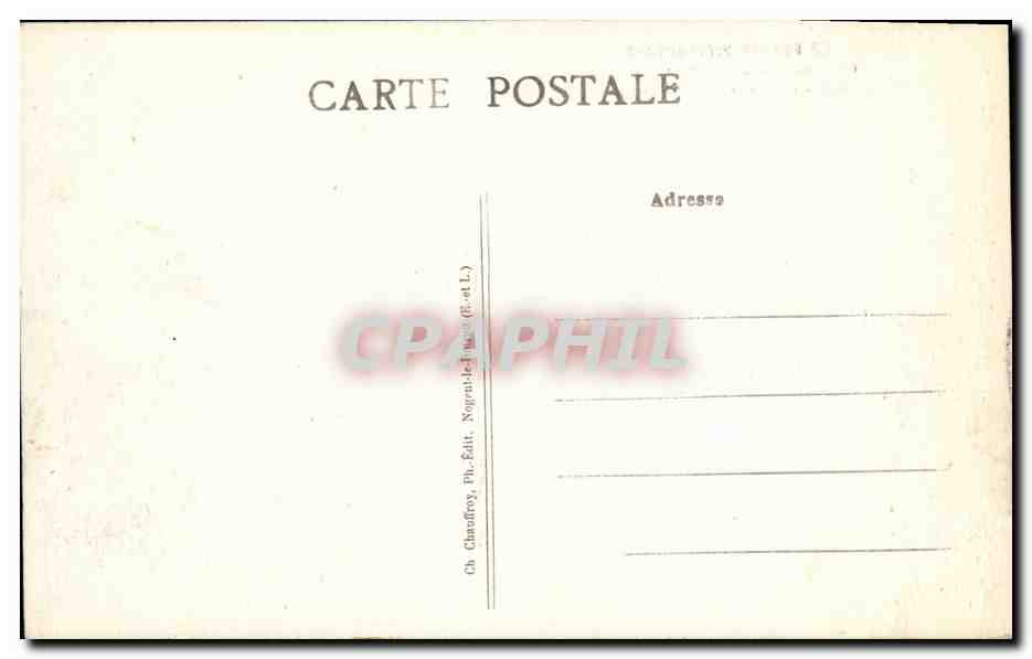 CPA Nogent le Rotrou Chateau de St Jean Le Donjon — Verso