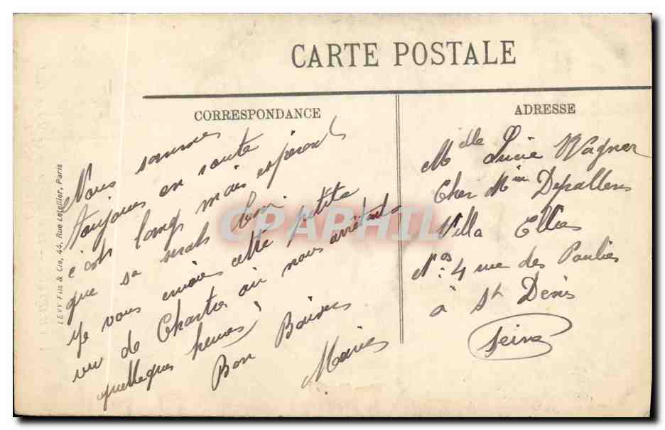 CPA Chartres La Cathedrale La Maitre Autel L Assomption — Rückseite
