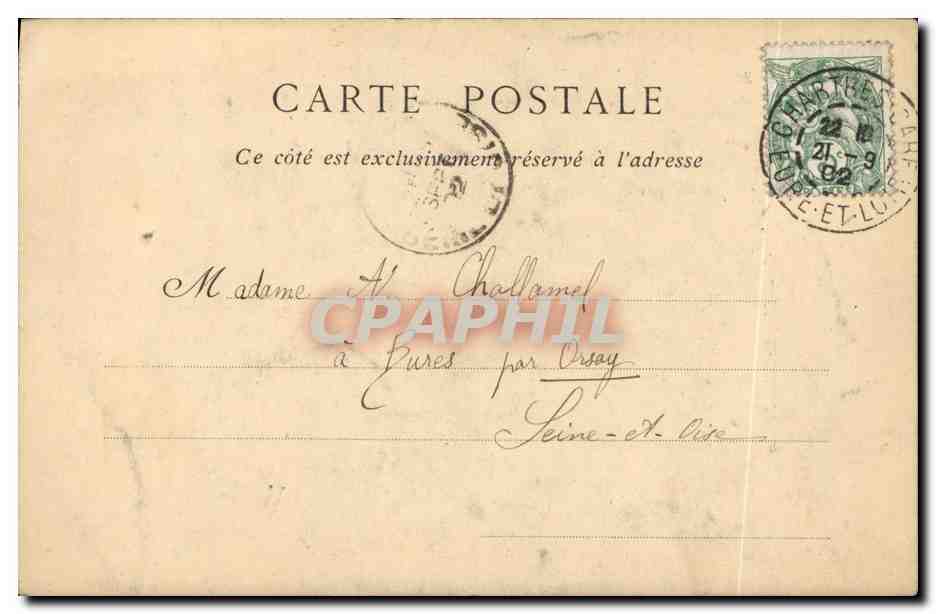 CPA Chartres L Eglise Saint Aignan — Verso