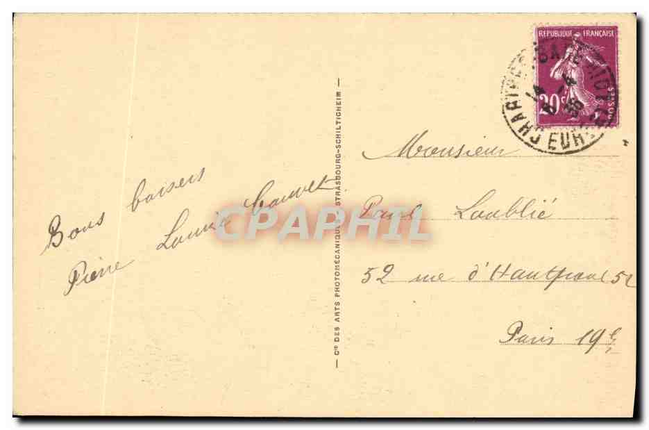 CPA La Cathedrale de Chartres L Assomption par Bridan — Verso