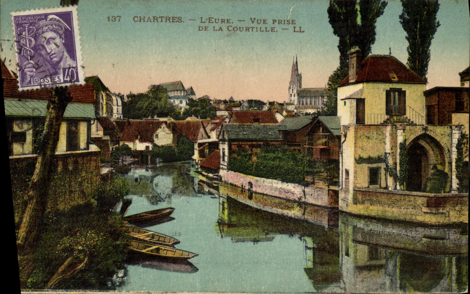 CPA Chartres L Eure Vue Prise De la Courtille