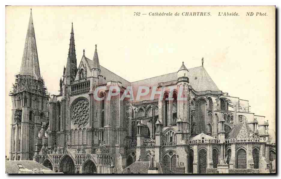 CPA Cathedrale de Chartres L Abside