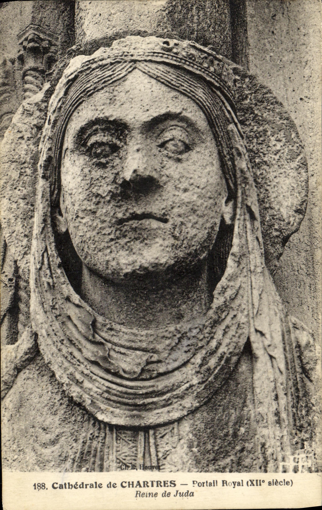 Cathédrale de Chartres — Portail Royal (XIIe siècle) — Reine de Juda