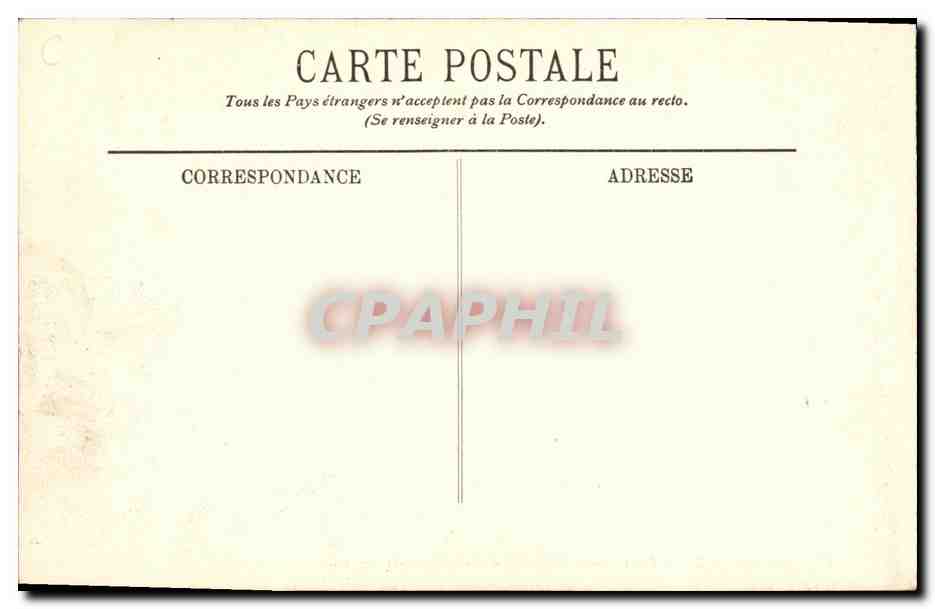 CPA Bordeaux Les Colonnes Rostrales et les Quinconces — Verso