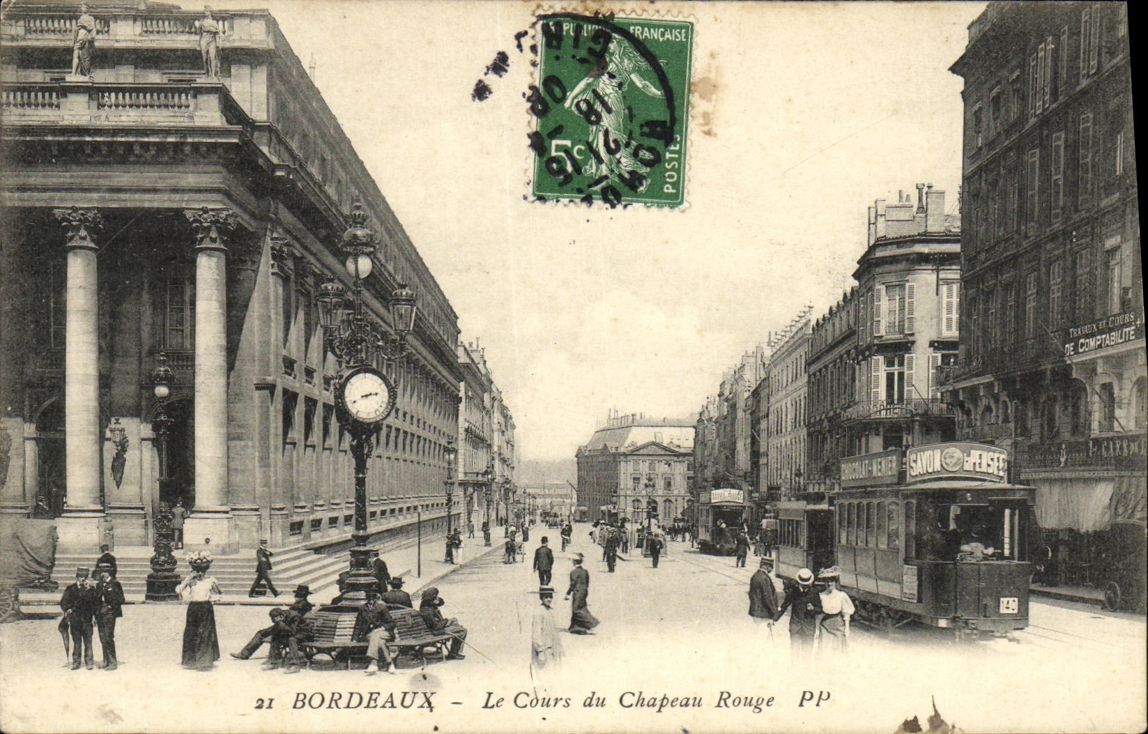 Bordeaux — Le Cours du Chapeau Rouge — PP n°21