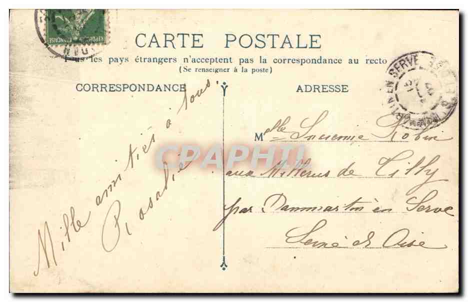 CPA Bordeaux Sur les Quais Bateaux — Verso