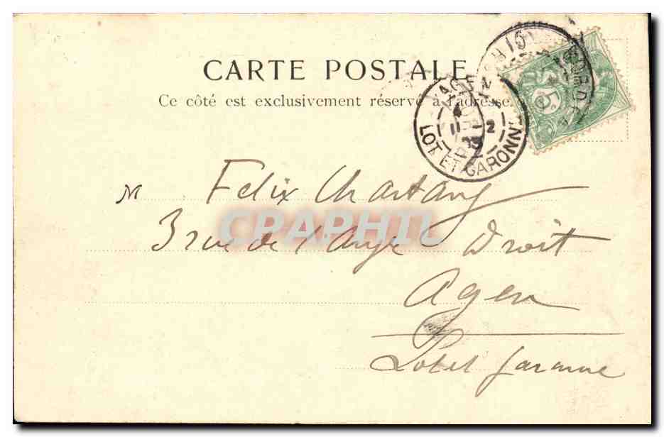 Bordeaux — Le Pont pris de la Bastide — Côté Ouest — V.P. Paris 944 — Verso