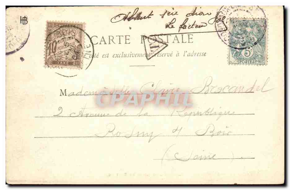 CPA Bordeaux Un Coin de la Rade et la Gare de la Bastide Bateaux — Verso